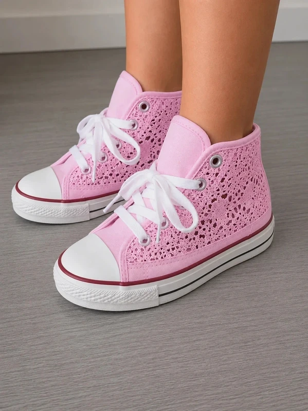 Baskets dentelle rose 🌹 35🌹